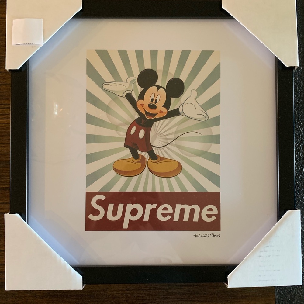 Supreme Mickey Mouse Fairchild Paris frame